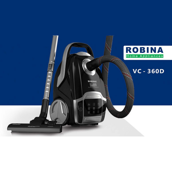 جاروبرقی 2600 وات روبینا مدل VC-360D رنگ سفید طوسی