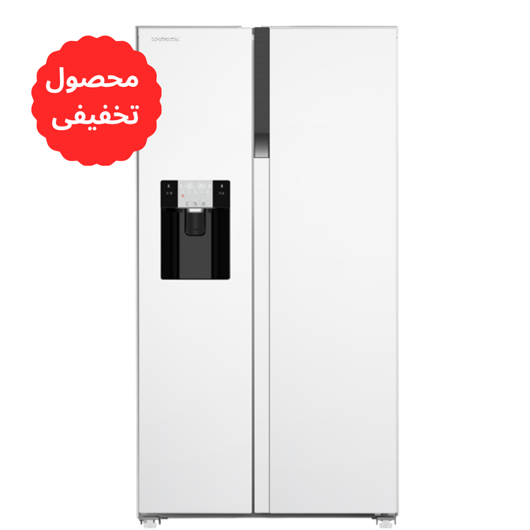 یخچال فریزر ساید بای ساید 28 فوت ایکس ویژن مدل HS600-WI رنگ سفید گرید B ایراد جزیی ظاهری 36 ماه گارانتی گرید B