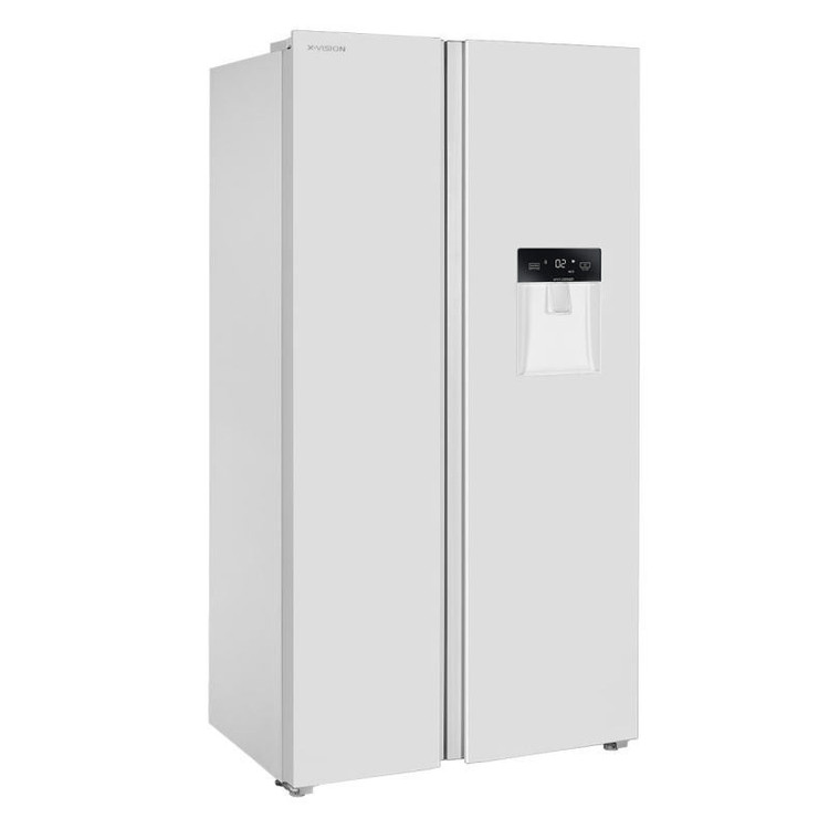 یخچال و فریزر ساید بای ساید 28 فوت ایکس ویژن مدل TS552 ASD رنگ سیلور گرید B ایراد جزیی ظاهری 36 ماه گارانتی