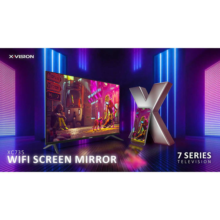 تلویزیون ال ای دی هوشمند ایکس ویژن مدل 43XC735 سایز 43 اینچ گرید C ایراد جزیی ظاهری 24 ماه گارانتی